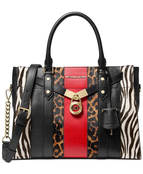 michael kors nouveau hamilton animal print|Michael Kors Hamilton tote.